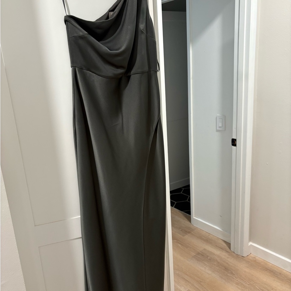 BHLDN Dylan Olive Green Dress